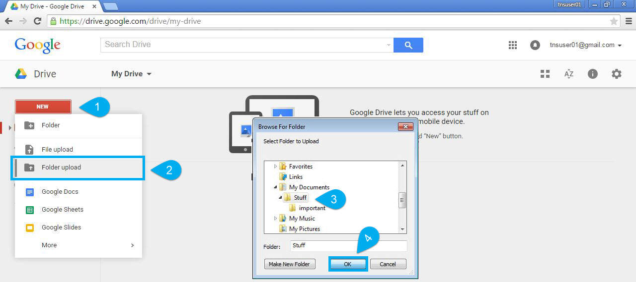 how to download google drive folders